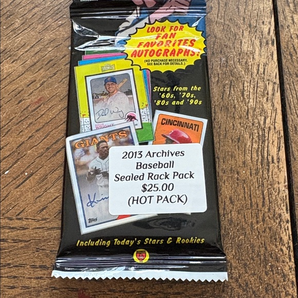 2013 Topps Archives Baseball Jumbo Pack ***HOT PACK*** Game Used Item Auto - Picture 3 of 4